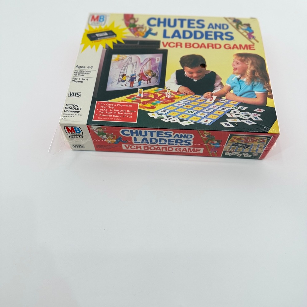 1986 Milton Bradley Chutes and Ladders VCR Board Game Multicolor Vintage NIB - Picture 3 of 6